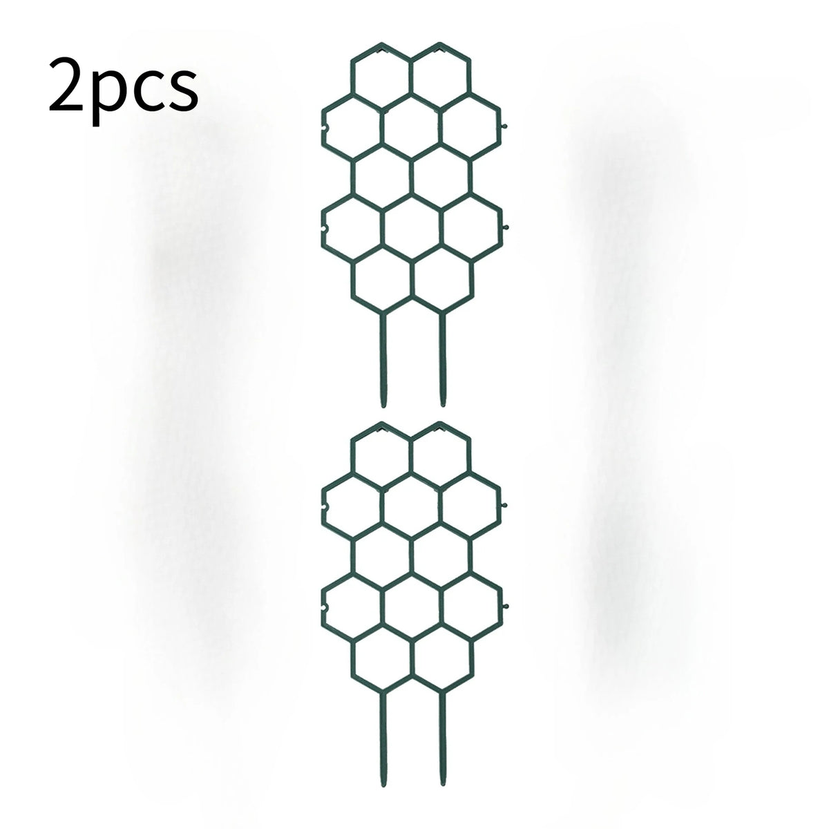 2pcsHoneycomb Design Plant Trellis, Rustproof Plastic Support for Potted Vines and Flowers, Indoor Outdoor Garden Climbing Frame